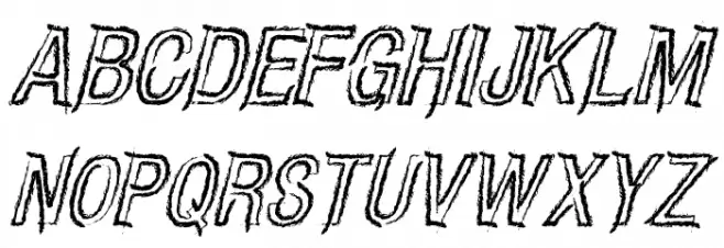 CARBONCILLO PALO Italic خط أحرف كبيرة