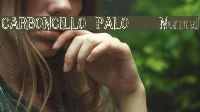 CARBONCILLO PALO Normal Font examples