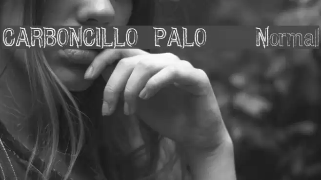 CARBONCILLO PALO Normal Font examples