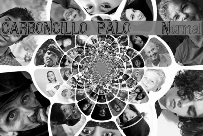 CARBONCILLO PALO Normal Font examples