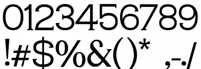 CARDOVA Font OTHER CHARS