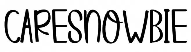 CARE SNOWBIE  baixar fontes gratis