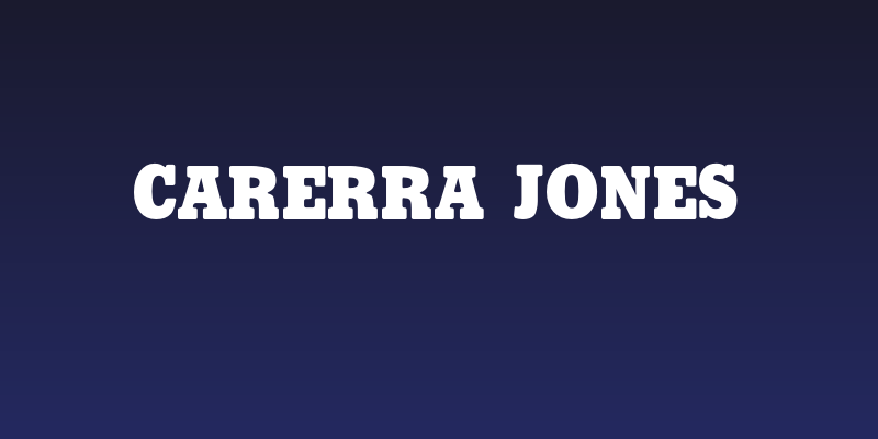 CARERRA Jones Social Header