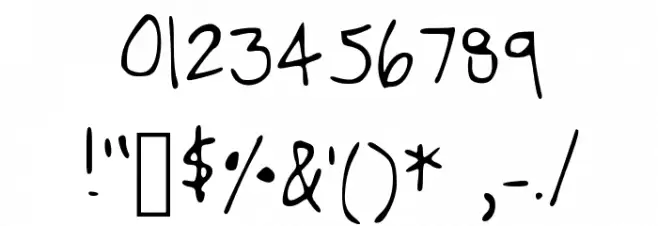 CARO Medium Font OTHER CHARS