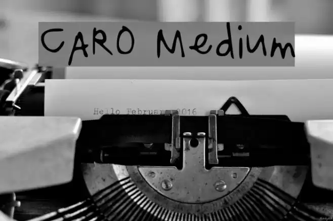 CARO Medium Font examples