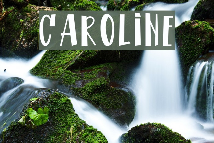 CAROLINE फ़ॉन्ट examples
