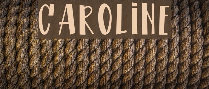CAROLINE फ़ॉन्ट examples
