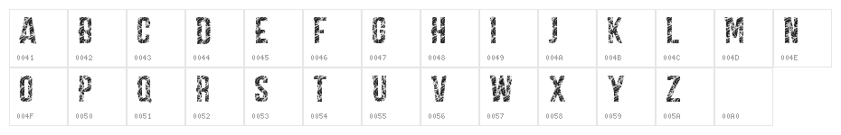 CARPE DIEM LUXURY demo Character Map