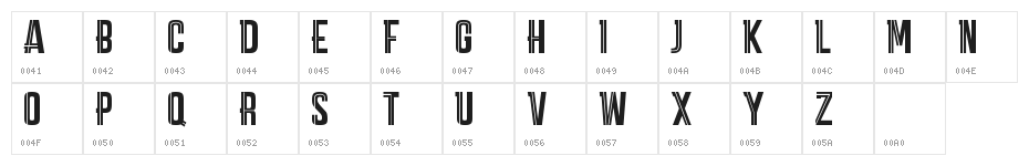 CARPE DIEM MARK DEMO Character Map