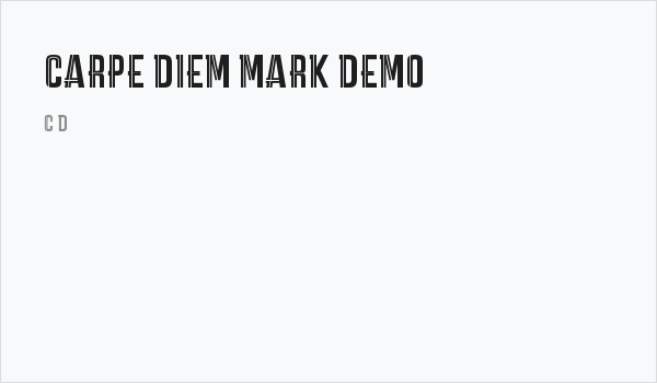 CARPE DIEM MARK DEMO Business Card