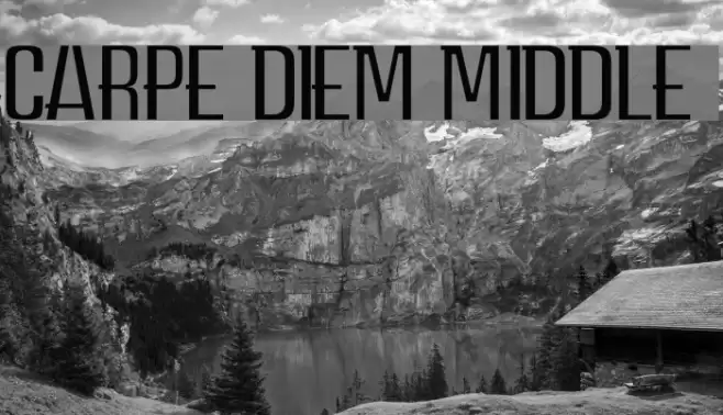 CARPE DIEM MIDDLE demo Font examples