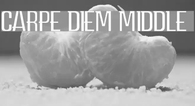 CARPE DIEM MIDDLE demo Font examples