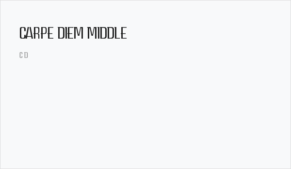 CARPE DIEM MIDDLE demo Business Card