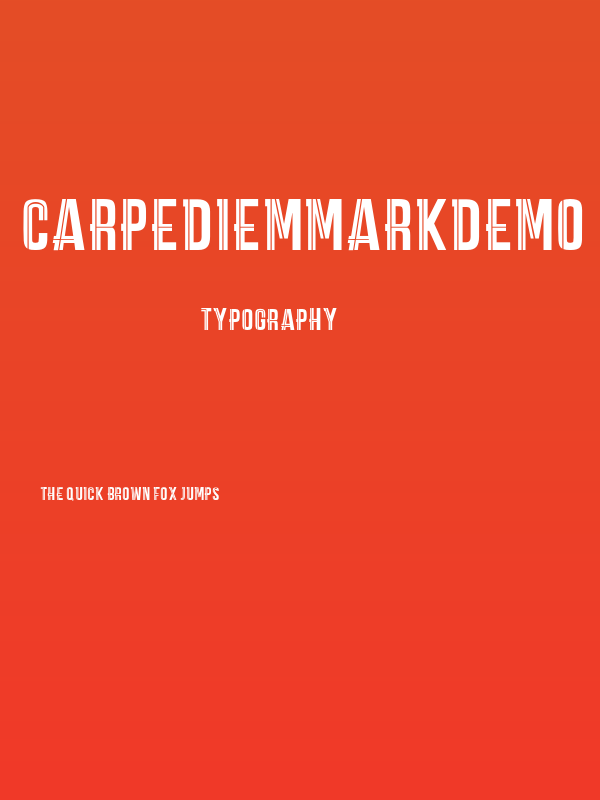 CARPEDIEMMARKDEMO Poster