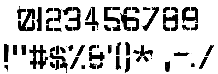 CARTAZ Font OTHER CHARS