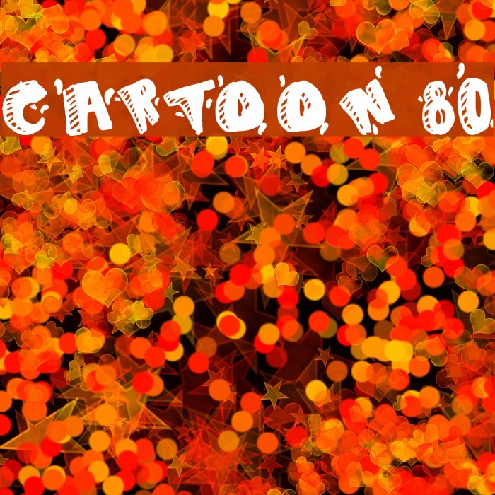 CARTOON 80 Font examples