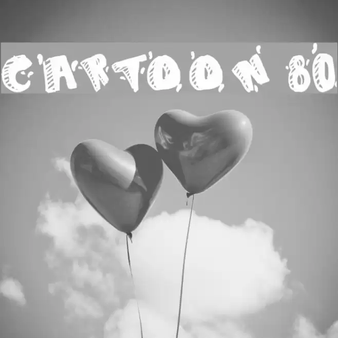 CARTOON 80 Font examples