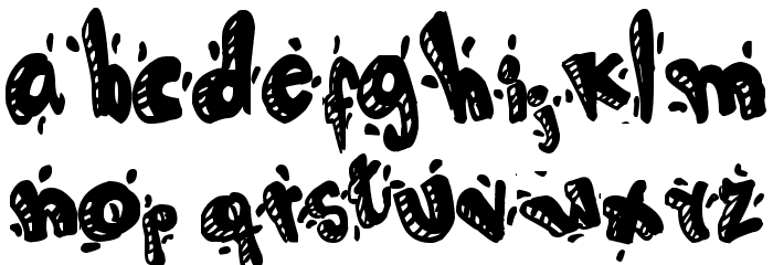 CARTOON 80 Font LOWERCASE