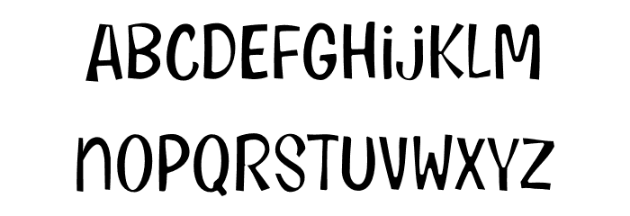 CARTOON ACADEMY Font LOWERCASE