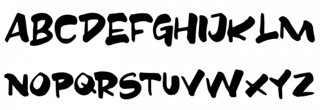 CARTOON FREE Font Litere mari