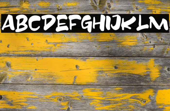 CARTOONFREE Font examples
