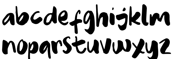 CARTOONFREE Font LOWERCASE