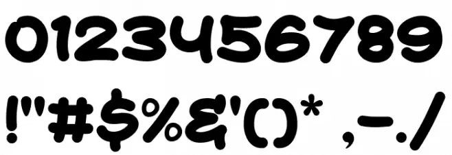 CARTOONIC Font OTHER CHARS