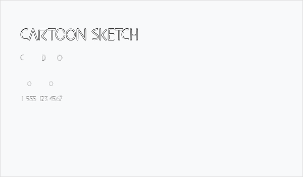 CARTOoN SKETCH Business Card