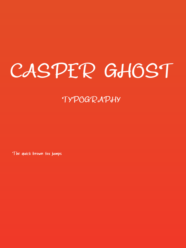 CASPER GHOST Poster