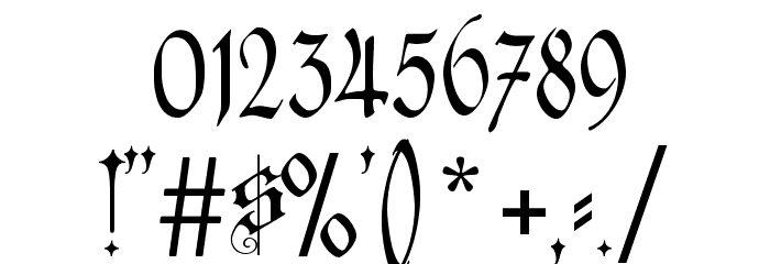 CAT Altgotisch Font OTHER CHARS