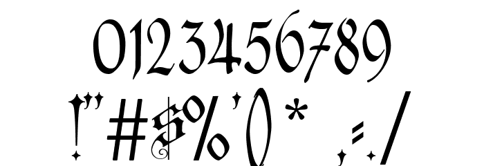 CAT Altgotisch Font OTHER CHARS