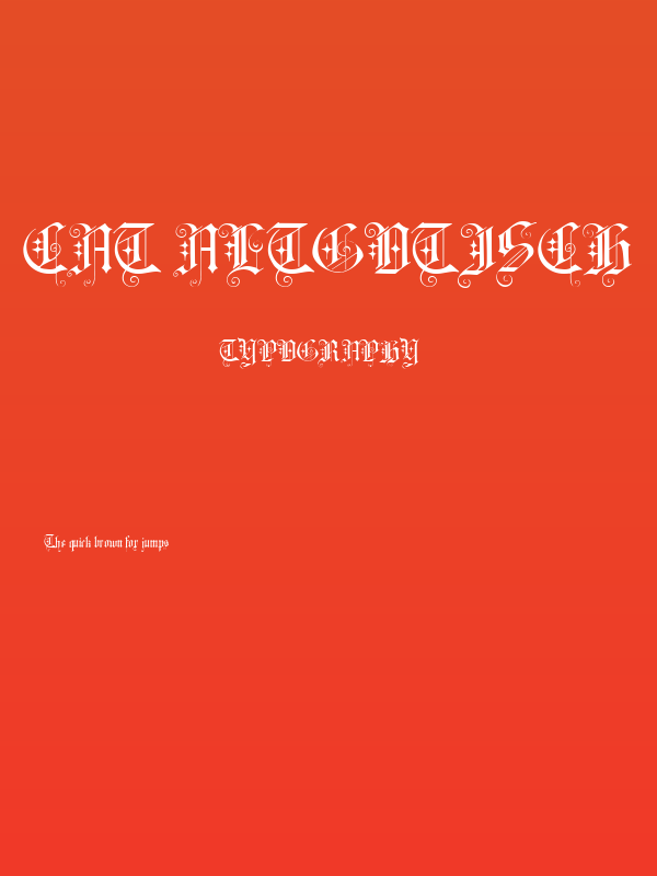 CAT Altgotisch Poster