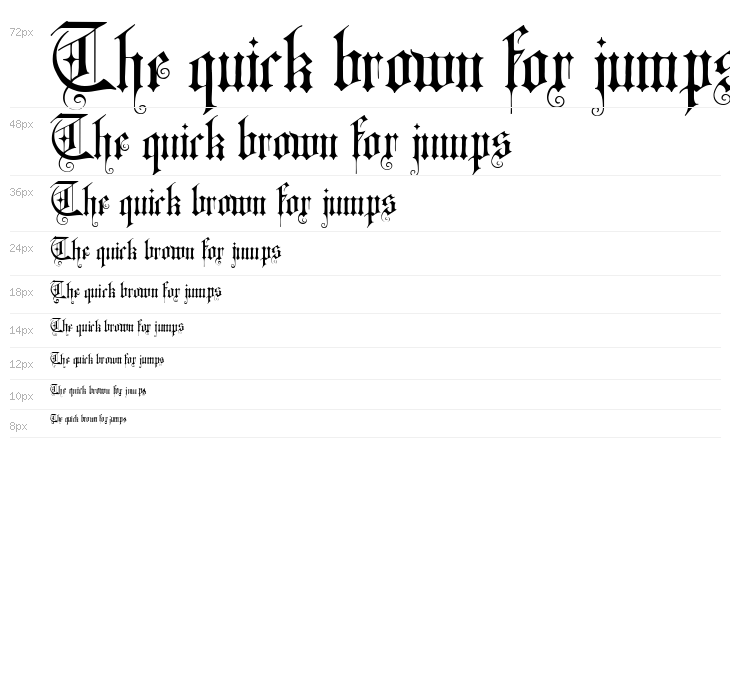 CAT Altgotisch Waterfall