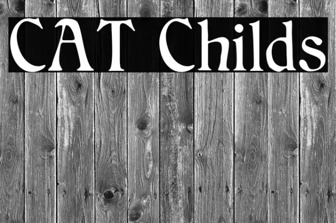 CAT Childs Font examples