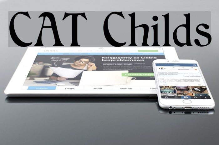 CAT Childs Font examples
