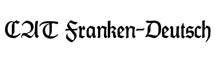 CAT Franken-Deutsch  les polices de caractères gratuit tlcharger