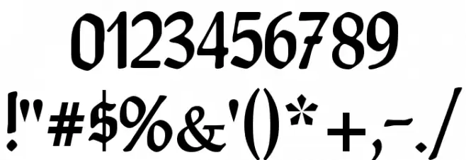 CAT Franken-Deutsch Font OTHER CHARS