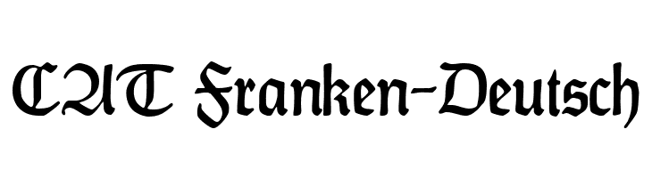 CAT Franken-Deutsch  नि: शुल्क फ़ॉन्ट्स डाउनलोड