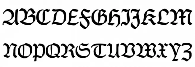 CAT Franken-Deutsch Schriftart Groß