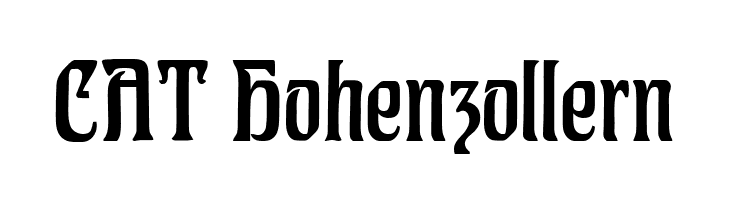 CAT Hohenzollern  Free Fonts Download