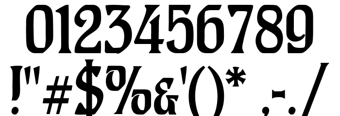 CAT Hohenzollern Font OTHER CHARS