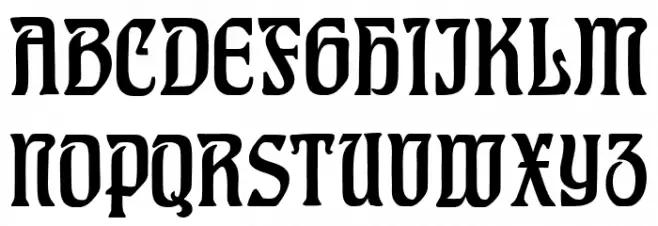 CAT Hohenzollern Font Litere mari