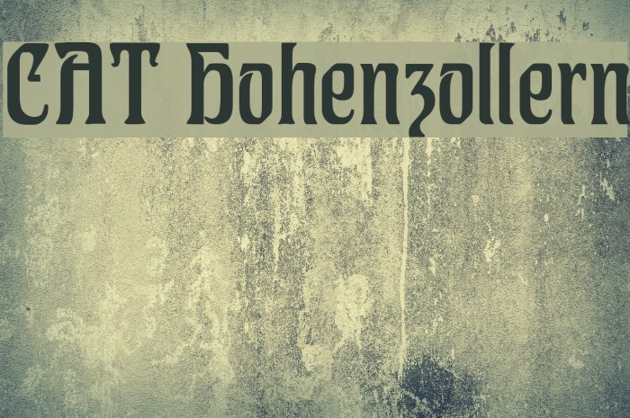 CAT Hohenzollern Font examples