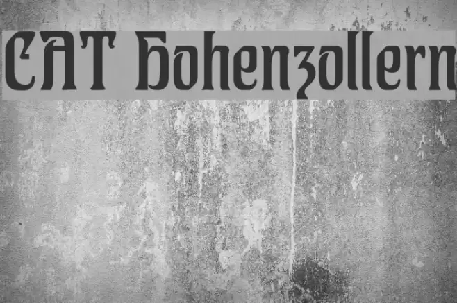 CAT Hohenzollern Font examples