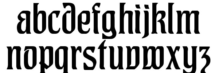 CAT Hohenzollern Font LOWERCASE