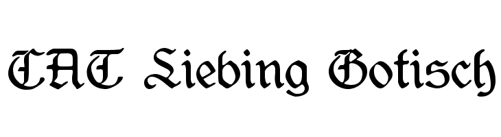 CAT Liebing Gotisch  Free Fonts Download