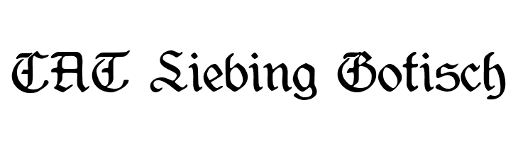 CAT Liebing Gotisch  font caratteri gratis
