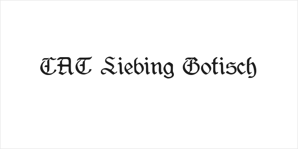CAT Liebing Gotisch Logo