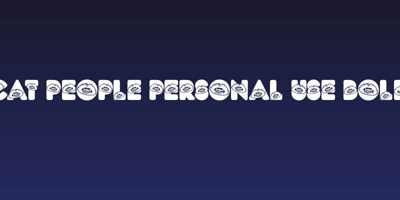 CAT PEOPLE PERSONAL USE Bold Social Header