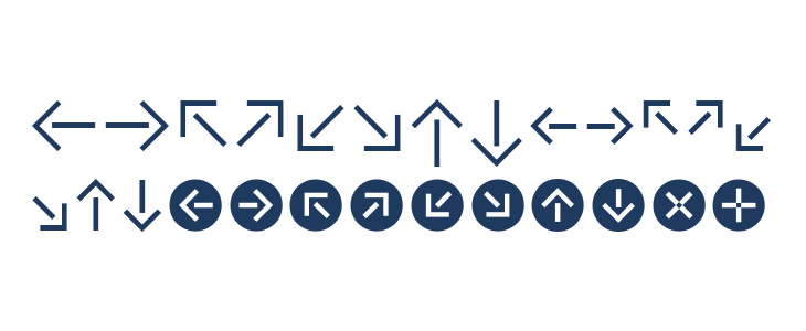 CAT Pfeile Lowercase